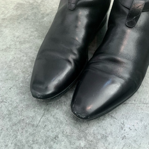 Auth SAINT LAURENT Paris JODHPUR Crop Ankle Boots EU-40.5 US- 7.5 - Picture 6 of 10